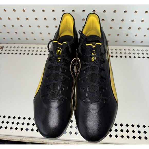 PUMA King Ultimate AG Pele Legends Pack Mens Soccer Cleats Size 10 Black Yellow main image 6